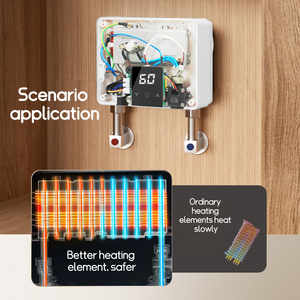 Nuevo Diseño, <span class=keywords><strong>Calentador</strong></span> de Agua Instantáneo de 110-240V CA, <span class=keywords><strong>Calentador</strong></span> de Agua Eléctrico sin Tanque de Plástico con LED para Uso Doméstico, en Hoteles y al Aire Libre - Product Image 5