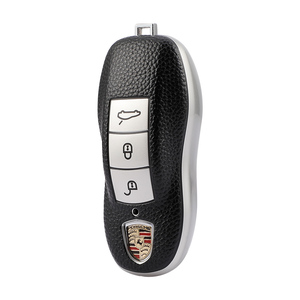 Pour <span class=keywords><strong>Porsche</strong></span> Panamera <span class=keywords><strong>Macan</strong></span> Cayenne 911 996 Accessoires de protection automobile Échantillon gratuit Étui de clé de voiture en cuir Housse de clé Porte-clé - Product Image 1