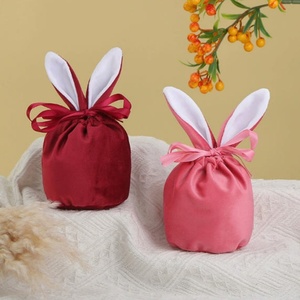 <b>Easter</b> Bunny Ear Velvet Fur-Padded Eco-Friendly Printing <b>Gift</b> <b>Bag</b> & Candy Box for Party and Creative Bundle - Product Image 4