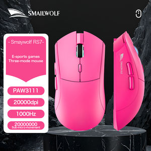 <span class=keywords><strong>Souris</strong></span> de jeu sans fil RS7 650IPS Design ergonomique à vitesse ultra-rapide RGB Backlit Anti-Slip Bottom Pad pour contrôle de précision Stock - Product Image 4