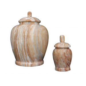 Urna de mármol oceánico 100% auténtica para cenizas de adultos, precio barato - Product Image 4