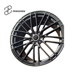 PENGZHEN en stock, jantes forgées pour voitures particulières, noires, <span class=keywords><strong>5</strong></span> trous, 5x112, 18, 19, 20, 21 pouces, pour <span class=keywords><strong>Audi</strong></span> <span class=keywords><strong>ABT</strong></span> - Product Image 3