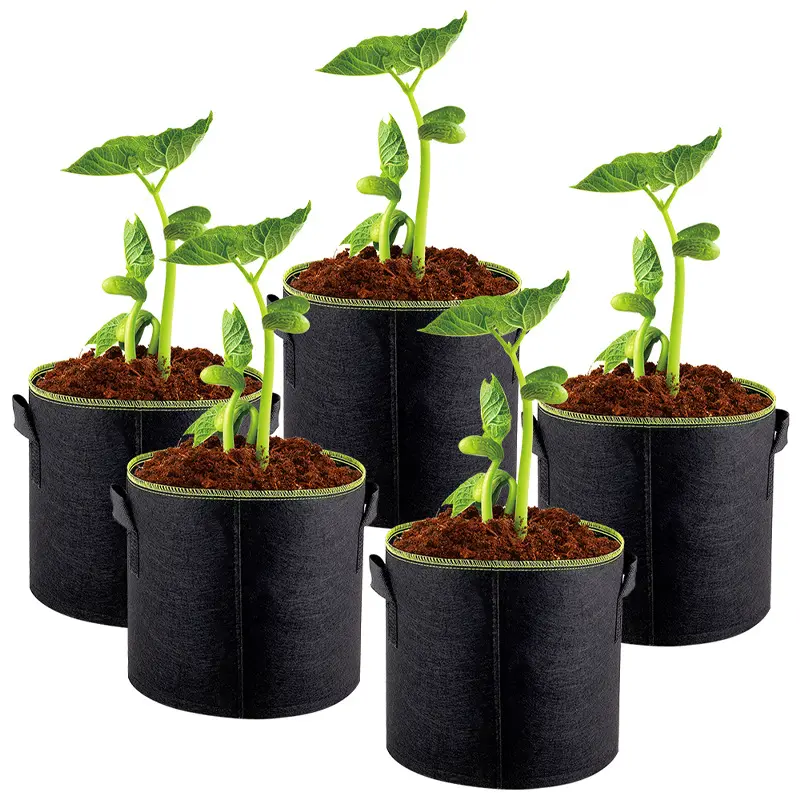 grow bags 1/2/3/5/10/15 tree seeding fruit fabric plant pots Flower seedlings 100 gallon grow bags for planting vegetables