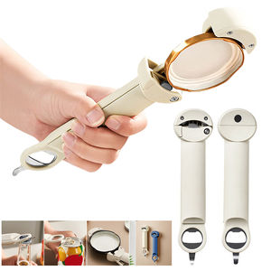 Multifunction Retractable Bottle Opener Can Opener 2.5-9.5cm Adjustable Jar Gripper <b>Tight</b> Lid Opener Kitchen Gadget Labor-Saving - Product Image 4