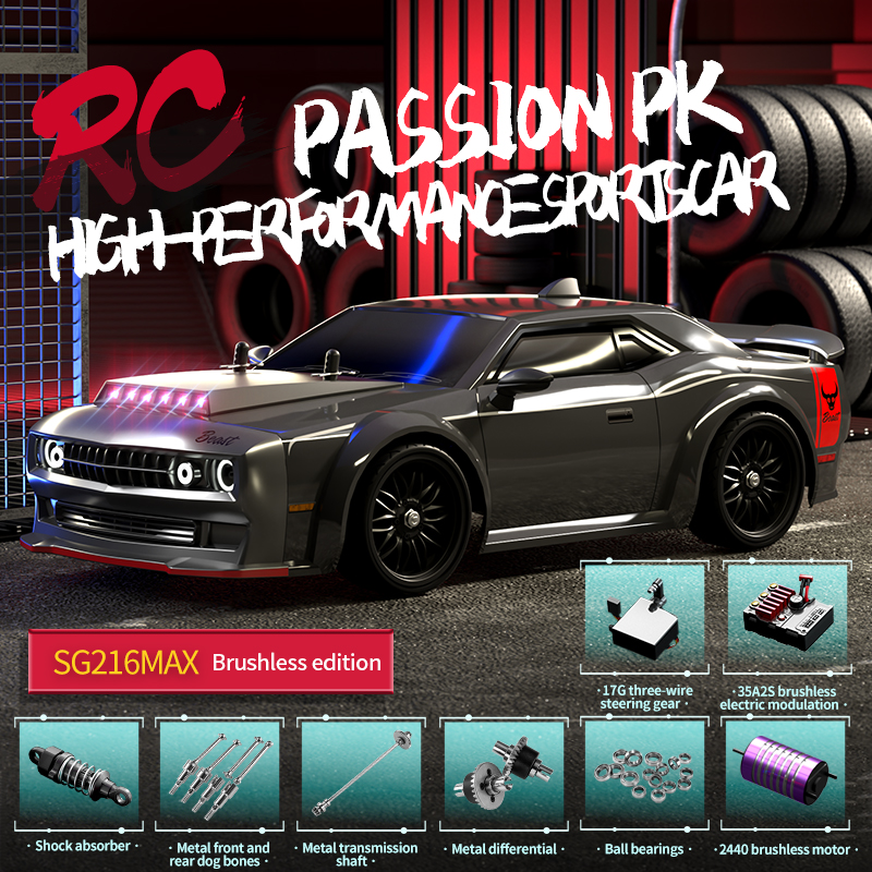 HOSHI ZLL SG216 PRO 1:16 High Speed Racing RC Car - 40KM/H