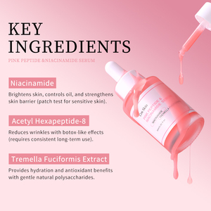Suero Facial Avanzado con Niacinamida y Tremella Fuciformis, Antienvejecimiento, Suavizante y Reafirmante, con Péptidos, para el <span class=keywords><strong>Mercado</strong></span> Estadounidense, al por Mayor - Product Image 2
