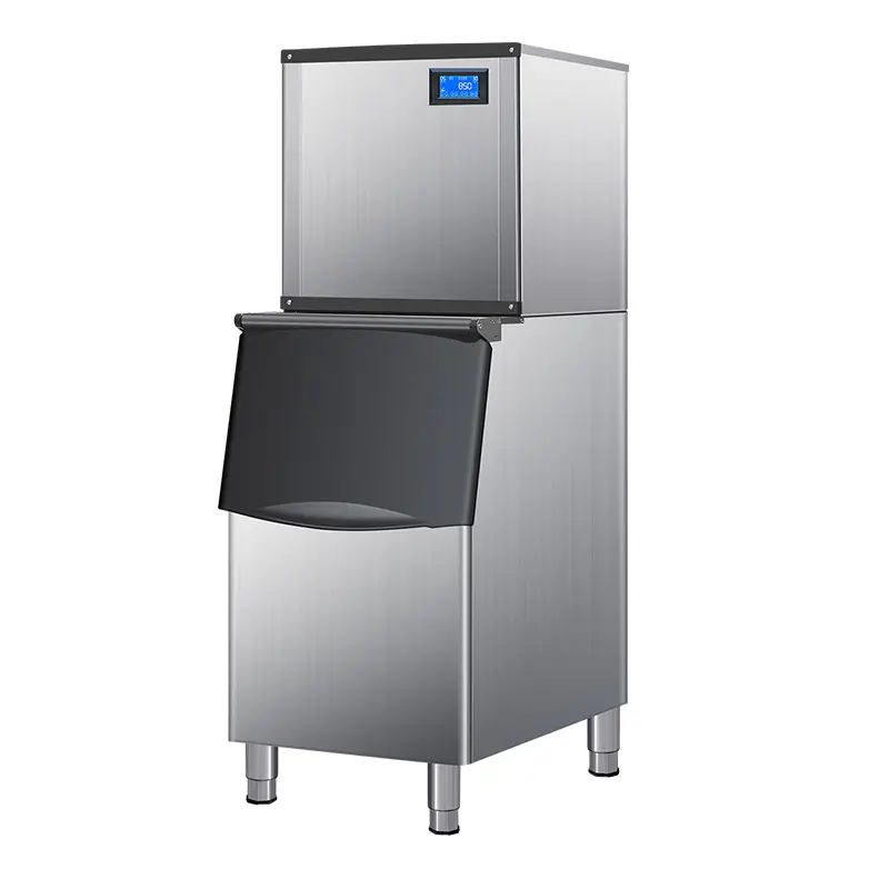 Máquina automática do fabricante do cubo do gelo da grande capacidade do café elétrico comercial do chá do leite máquina de gelo da lama