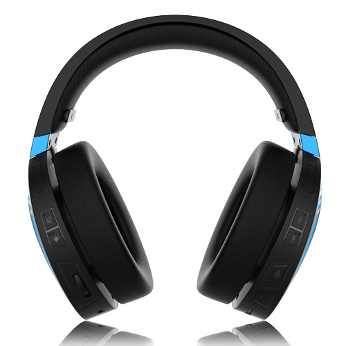 SADES Warden Wireless BT 5.0 Over-Ear Gaming Headset Blue LED Lights 30H Battery Low Latency ANC AAC Dynamic for PC PS5 Xbox