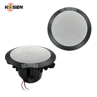 Mini haut-parleur de plafond de 4 pouces Haut-parleur de plafond conique en fibre de verre de 4 pouces pour toute la maison Audio, Home cinéma, intérieur