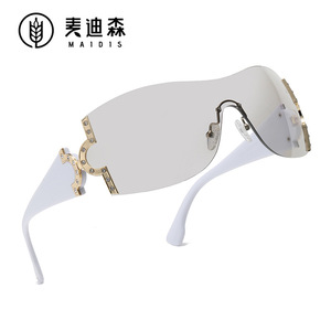 Maidis Frameless Sunglasses Pc Lens Uv400 Unisex Fashion Outdoors - Product Image 1