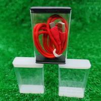 Tube d'emballage à rabat en plastique transparent PET/PETG/PC/PCTG avec fond scellé, impression d'écran personnalisable pour la promotion