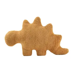 Diskon besar mainan boneka Nugget ayam Dino lembut lucu hewan ayam Nugget boneka hewan dinosaurus bantal lempar