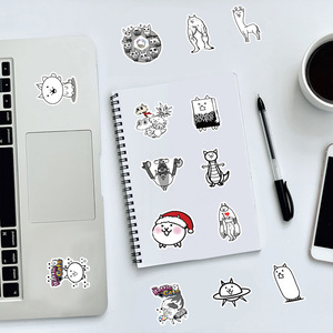 50 Calcomanías Divertidas de Gatitos de Dibujos Animados del Juego <span class=keywords><strong>Battle</strong></span> Cats - Product Image 5