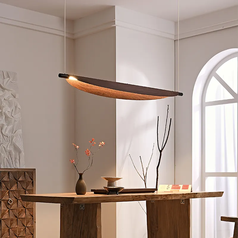 Lampe suspendue nordique à longue bande pour la décoration de la maison, luminaire décoratif d'intérieur, idéal pour une salle à manger, un Restaurant ou une feuille créative, vente en gros