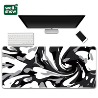 Tapis de souris liquide fluide pour jeux Vente directe d'usine Modèle de jeu Tapis de souris abstrait personnalisé Tapis de souris Strata Grand tapis de bureau fluide
