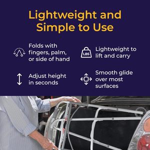 הליכון מתקפל לקשישים עם גלגלים קדמיים 5 אינץ', כפתורי דחיפה כפולים, אלומיניום קל משקל, גובה מתכוונן, למבוגרים וקשישים - Product Image 3