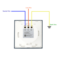 Prise murale intelligente Hooanke standard UK/UE en verre trempé avec écran tactile WIFI, commande vocale et à distance, prise en charge OEM/ODM.