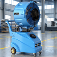 Ventilateur brumisateur portable d'extérieur, ventilateur rafraîchisseur d'air évaporatif industriel pour fêtes et mariages