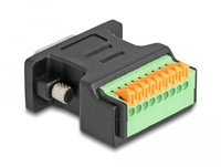 Adaptador de Bloque de Terminales D-Sub DB9 Macho o Hembra con Botón Pulsador, Superventas