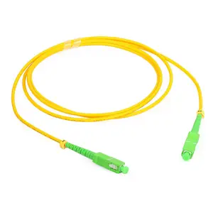 Cabo de salto de PVC insensível G657A2 LSZH para SCAPC, melhor preço, 1m, SM 9/125 SX, cabo de remendo de fibra óptica azul/verde