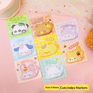 Cute Cartoon <b>Sticky</b> <b>Notes</b>, Portable Student Memo Pads Office School Planner Message Stickers - Product Image 3