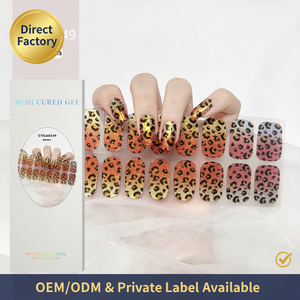 Esmalte de Uñas UV <span class=keywords><strong>KIKI</strong></span> LEE, Semi Curado, No Tóxico, Personalizable, 22 Tiras de Adhesivos para Uñas 2D, Requiere Lámpara UV - Product Image 1