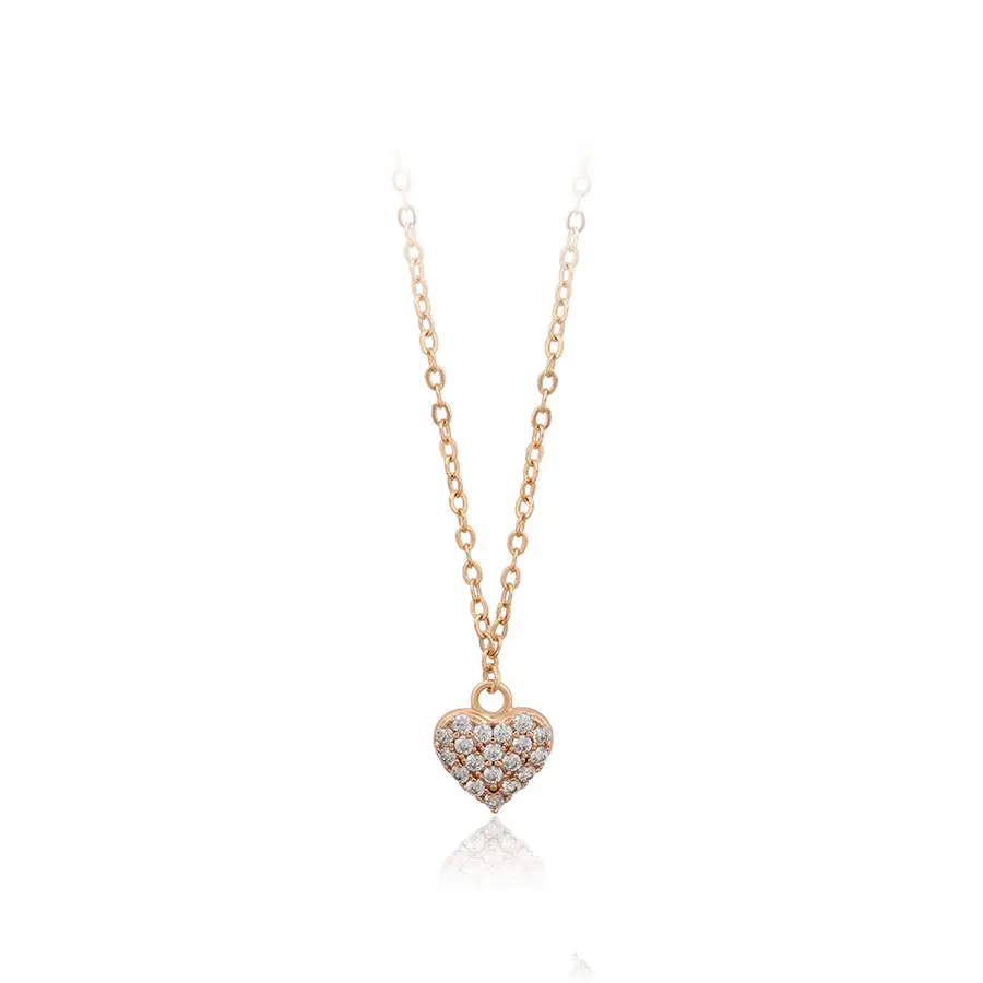 A00791854 от бижутерии xuping корейской версии личности простой алмазный циркон кулон сердце 18K золотое ожерелье