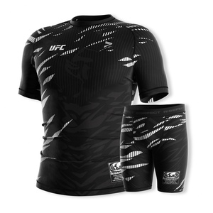 Paquete de Compresión para MMA de Alto Rendimiento: Rashguard con Pantalones Cortos Vale Tudo, Calidad Superior y Costuras Reforzadas para Practicantes de Artes Marciales - Product Image 1