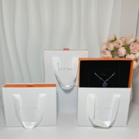 Boîtes rigides pour pierres précieuses avec poignée, personnalisées, imprimées, emballage cadeau de luxe blanc pour bijoux, montres, boucles d'oreilles, colliers, promotion, tiroir