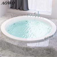 4 persona al aire libre hammam spa drop-en bañeras de hidromasaje redonda piscina de hidromasaje yacuzzi hydro terapia empotrada función spa