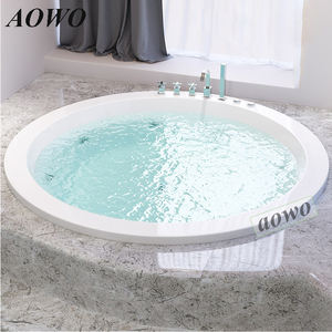 Bains à remous extérieurs pour 4 personnes, bains à remous, piscine ronde, hydrothérapie yacuzzi, fonction de <span class=keywords><strong>spa</strong></span> creusé - Product Image 5