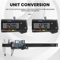 Grand écran LCD en acier inoxydable 6 pouces 150mm outil de mesure électronique Vernier numérique micromètre étrier