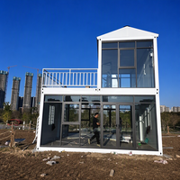 Villas modernes en acier léger, kit de maison préfabriquée, structure en acier léger, maison conteneur, design de ferme, extérieur