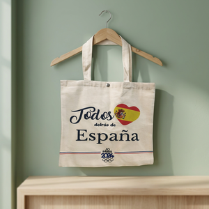 Customizable Cotton Canvas Tote <b>Bag</b> with Zip Closure <b>Long</b> Handles Eco-Friendly Reusable Shopping <b>Bag</b> Letter Print Medium Size - Product Image 1