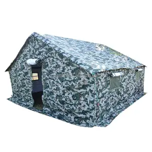 Made Of Heavy Duty Waterproof Windproof Poly Cotton Canvas Or Polyester Canvas Outdoor Tent Disaster Relief Tent