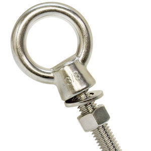 Stainless Steel Eye Bolt 3/8 In Tubular Ring Lifting And Pulling Logistics <b>Transportation</b> - Product Image 1