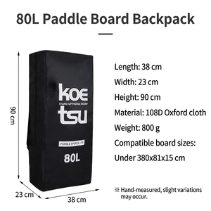Sac à dos gonflable <span class=keywords><strong>KOETSU</strong></span> pour planche de surf, sac de rangement grande capacité à double bandoulière - Product Image 3