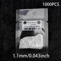 Zircone cubique blanche AAA de laboratoire, directement de l'usine, traitée thermiquement, effet de couleur/feu, 1,0-2,0 mm, vente en gros, stock disponible, fournisseur de Wuzhou