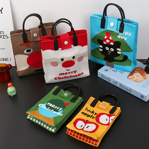 กระเป๋าแฟชั่นถักโครเชต์สำหรับผู้หญิงกระเป๋าใส่โทรศัพท์มือถือขนาดเล็กกระเป๋าเงินแฟชั่นสะพายข้างสำหรับปาร์ตี้คริสต์มาส - Product Image 3