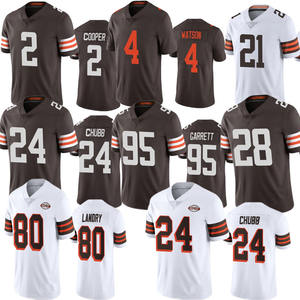 Jersey sepak bola Garret <span class=keywords><strong>2</strong></span> Amari Cooper desaun Watson 24 Nick Chubb Denzel Jarvis Landry Jersey bola Amerika untuk pria dan wanita - Product Image 1