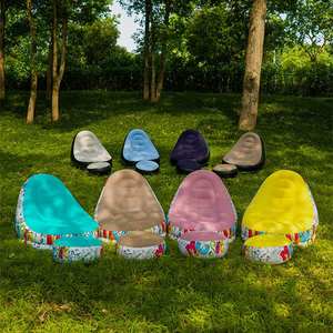 Sofá Inflable Portátil para Camping 2024, Sofá Perezoso de Felpa Gruesa para Dormitorio, Hogar, Ocio, Plegable, para Exteriores - Product Image 2