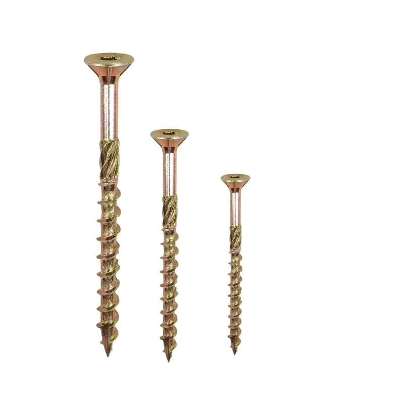 Wood Screws Assortment Kits,Deck Screws Star Drive Screws with Coarse Thread, Tan Coated for Exterior Use Galvanize