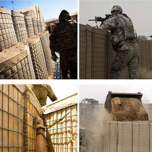 Mur de barrière défensive galvanisé <span class=keywords><strong>Gabion</strong></span> soudé pour le remplissage de sable Couvert de géotextile Fabrication Nouvelle année Remise en stock important - Product Image 5