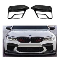 Grilles latérales en fibre de carbone pour pare-chocs avant, couvre-grilles en maille pour BMW F90 M5 Competition CS 2017-2020