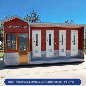 Toilettes mobiles à structure en acier pour champ pétrolier, à décomposition microbienne. Pour le commerce international, veuillez contacter M. Yao. - Product Image 1