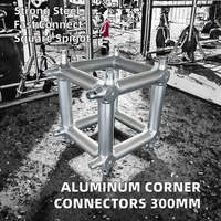 Connecteurs d'angle pré-assemblés en alliage d'aluminium pour treillis carré à tige de 300x300mm et 290x290mm avec connexion par goupille pour concerts