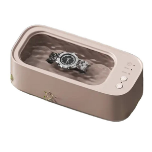 Ultrasonic Cleaner 0.3L <b>Plastic</b> Touch Control 45kHz Household Jewelry <b>Glasses</b> Cleaning Device - Product Image 1