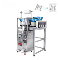 Machine d'emballage automatique électrique à plaque vibrante pour sacs plastiques, pour aliments et boissons, avec moteur, PLC et compteur de vis inclus