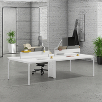Station de travail moderne modulaire, bureau d'ordinateur réglable, table de travail, cloisons de bureau, postes de travail