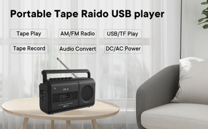 Lecteur de Cassette Portable de Style Rétro de Haute Qualité Bande Complète AM/FM Radio Stéréo Magnétophone Haut de Gamme des Amateurs de Musique - Product Image 3